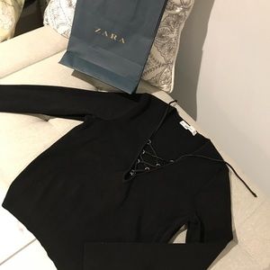 ZARA Bandage crop top